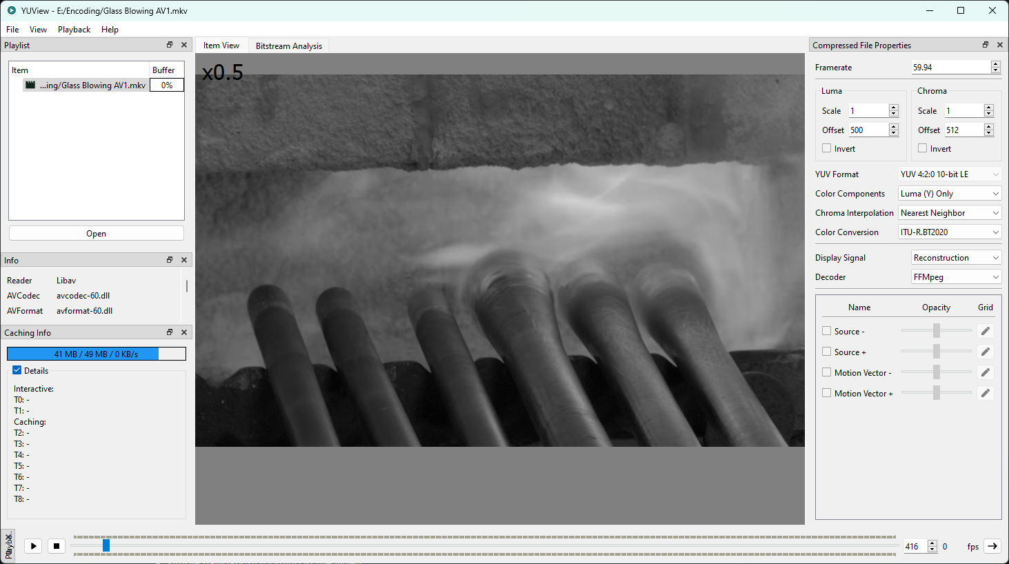 YUView main window